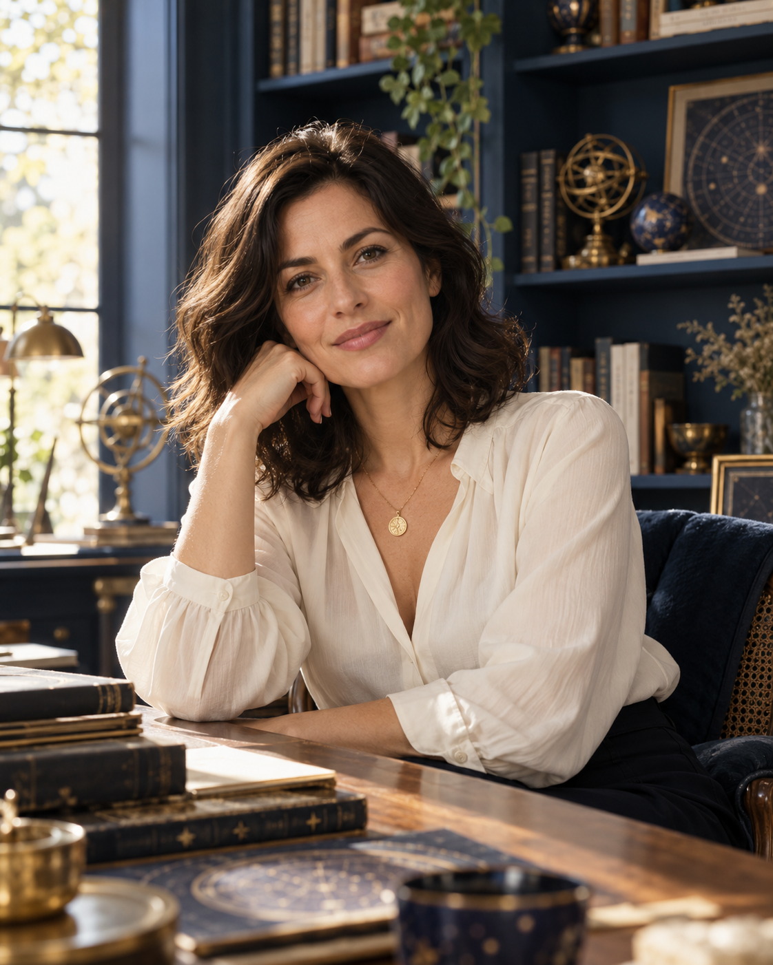 Illustrative brand portrait of Élodie